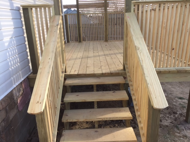 We build safe, functional and aesthetically pleasing stairs for any porch or deck.