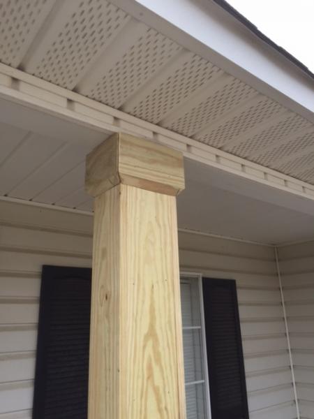 The column trim can transform an ordinary post into a beautiful and elegant presentation for any style of home.