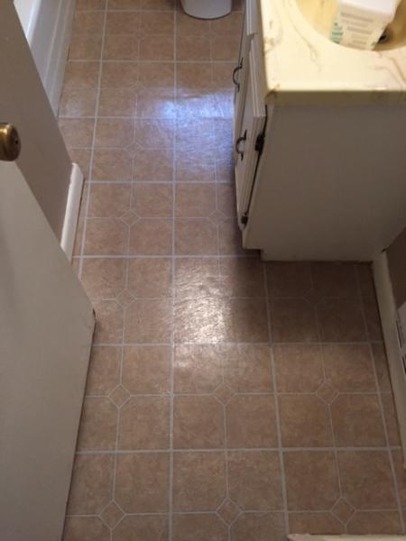 Floor tiles require very little maintenance and is great at withstanding water, spills and pet accidents